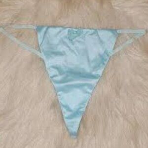 Victoria's Secret Angels Satin Pale Blue V-string